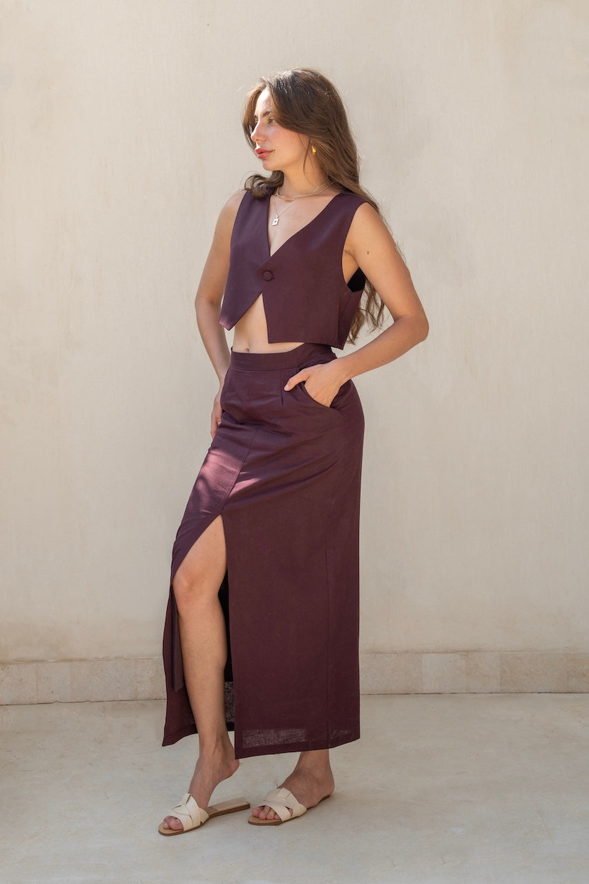 Bare Skirt Burgundy